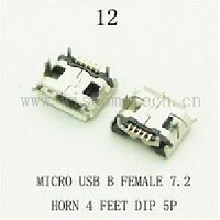  DIP 12 USB micro B female 7,2 4 5pin