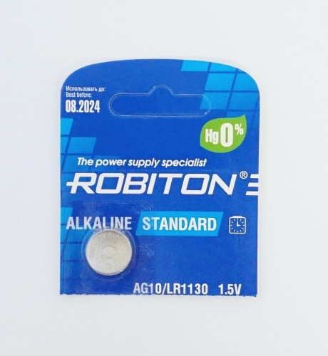 ROBITON STANDARD R-AG10-0-BL5 (0% Hg) AG10 LR1130 389 189 LR54 BL5  - komlark.ru