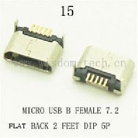  DIP 15 USB micro B female 7,2back 2 5pin