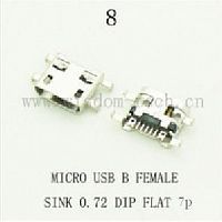  DIP 8 USB micro B female   0,72 flat 7pin