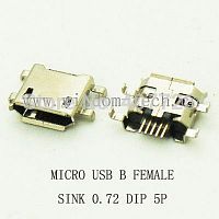  USB 40+41 USB micro B-5SAD   0,72 5pin