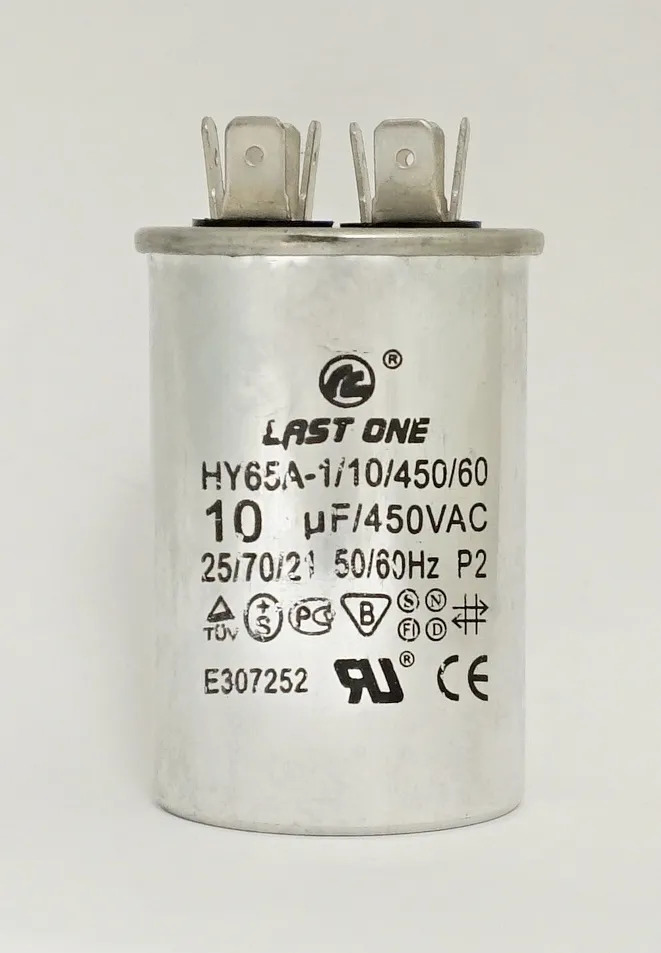 CBB-65 10 µF 450VAC (40x60) 5% с 4-ными клеммами в алюм
