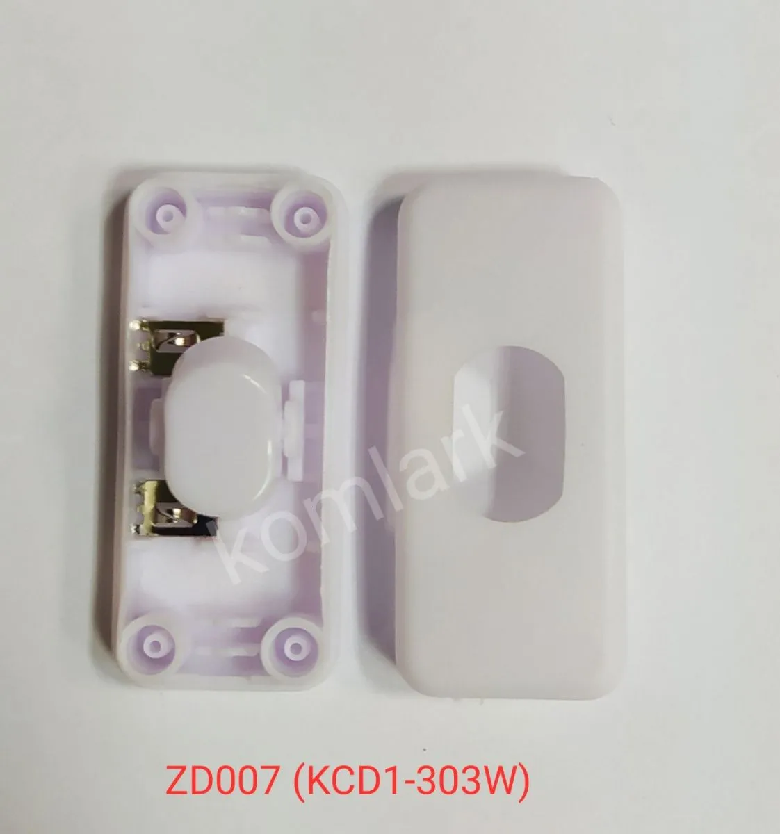 Выключатель сетевой проходной ZD007 (KCD1-303W) белый