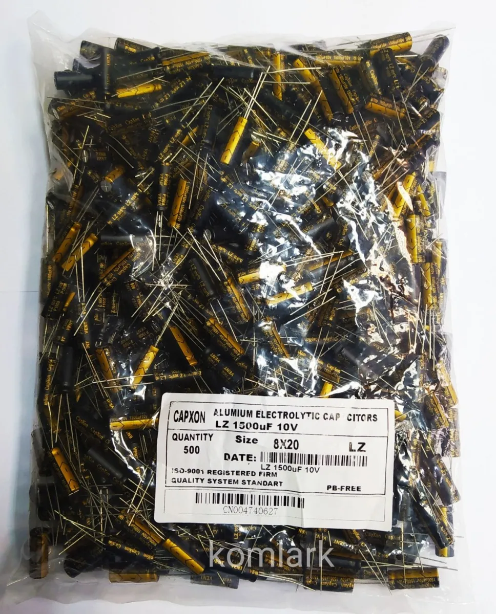 1500 µF 10V 8x20 LZ 500 шт