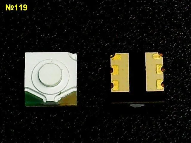 Микрокнопка №119 5*5 мм ручка=0,5 мм 6pin SMD