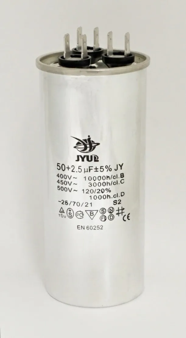 CBB-65 (50+2,5) µF 450 VAC (50*115 mm)