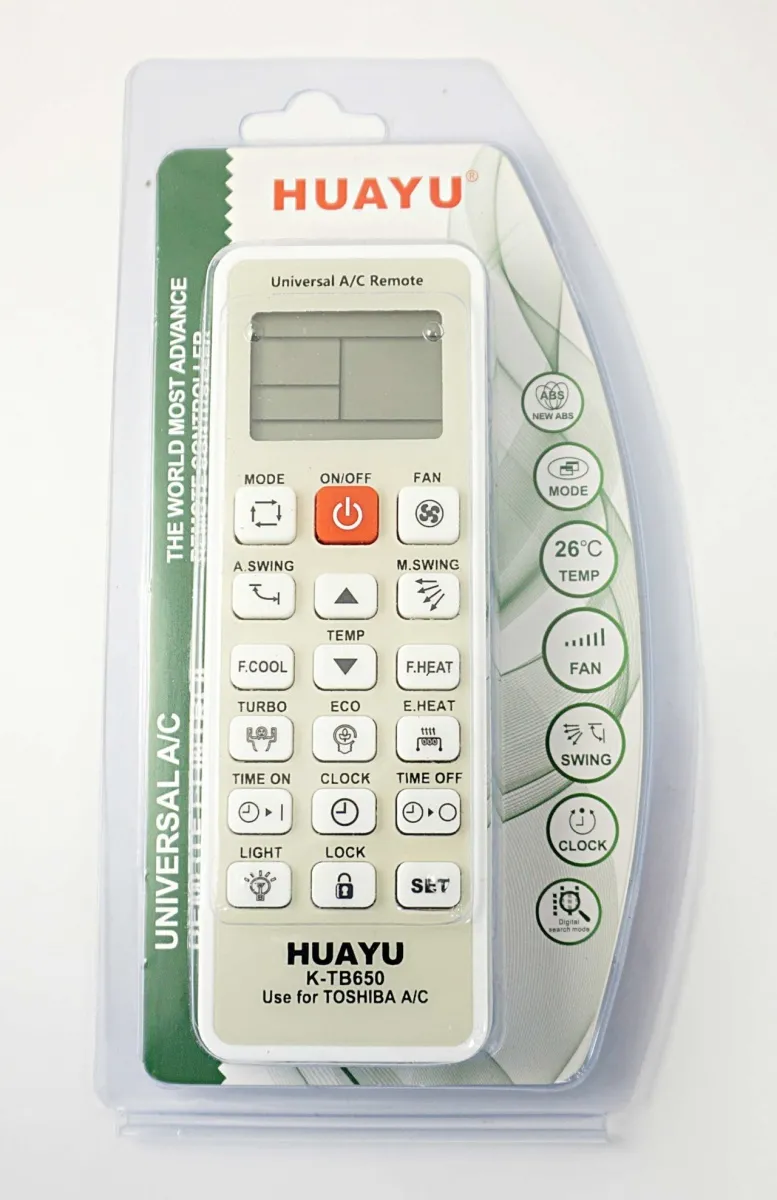 Пульт ДУ универс. K-TB650 для кондиционера TOSHIBA