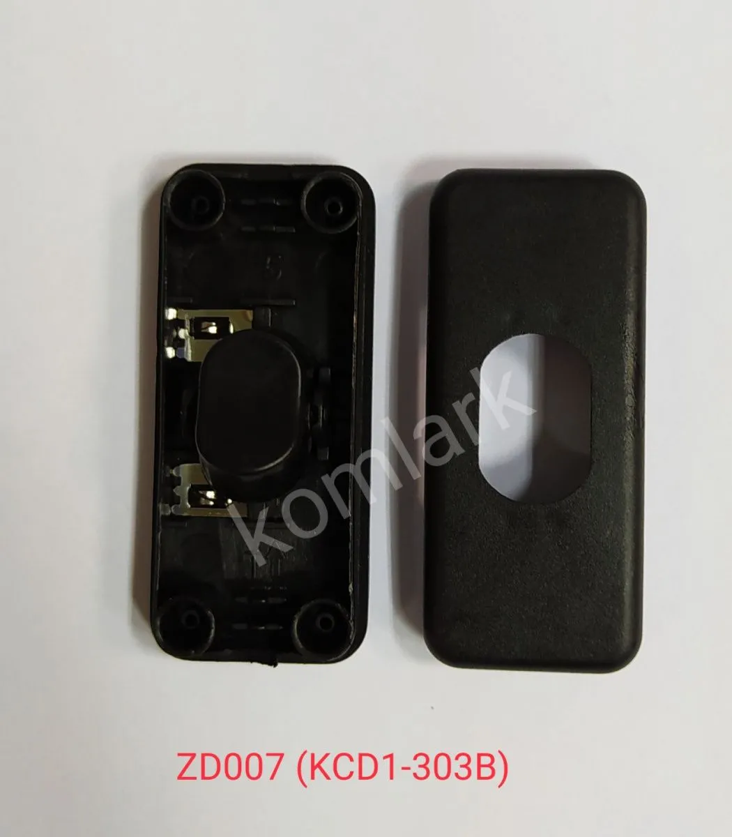 Выключатель сетевой проходной ZD007 (KCD1-303B) черный