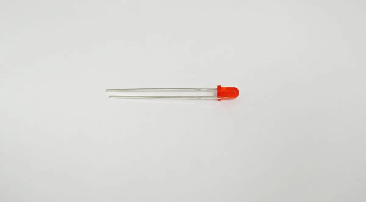 Светодиод 3mm. FYL-3014 LRD(красн, матовый)110mcd  
