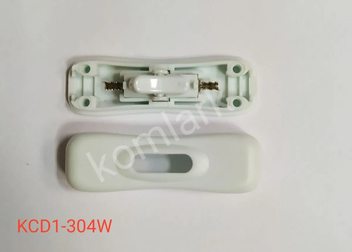 Выключатель сетевой проходной KCD1-304W белый