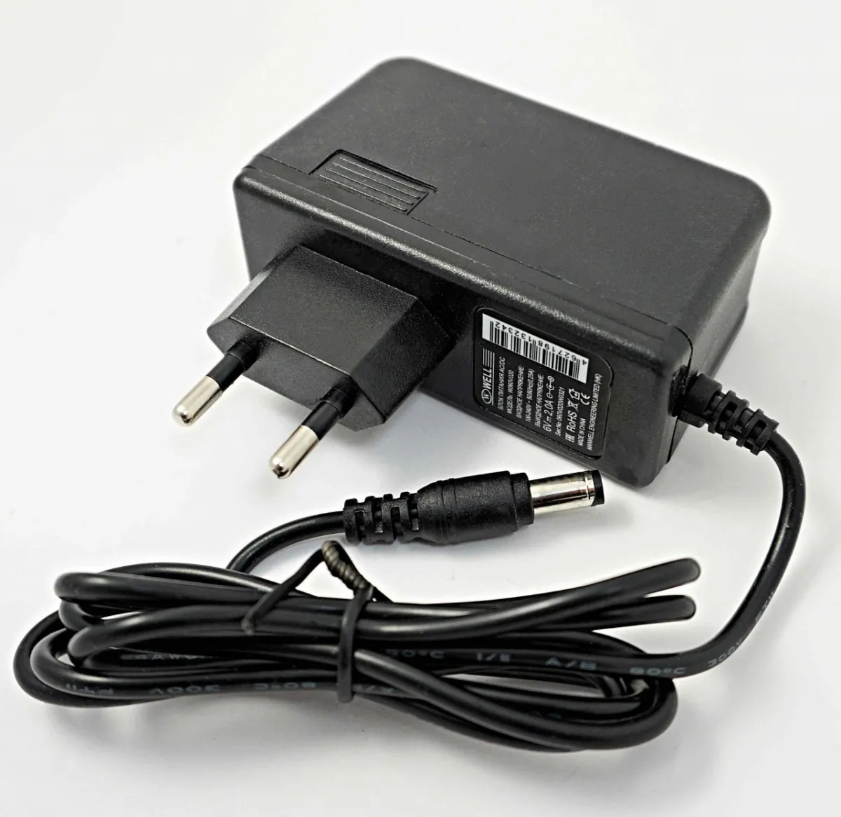 Адаптер .6V 2A 12W штекер 2,5 х 5,5 мм+шнур