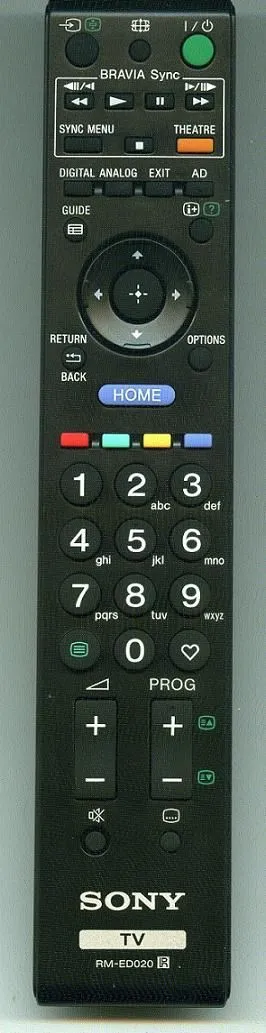 Пульт ДУ Sony RM-ED020