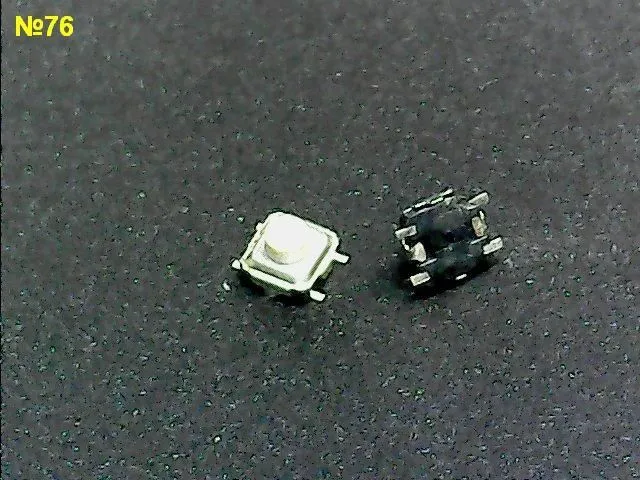 Микрокнопка №76 3,5*3,5 мм ручка=0,8 мм 4 pin SMD