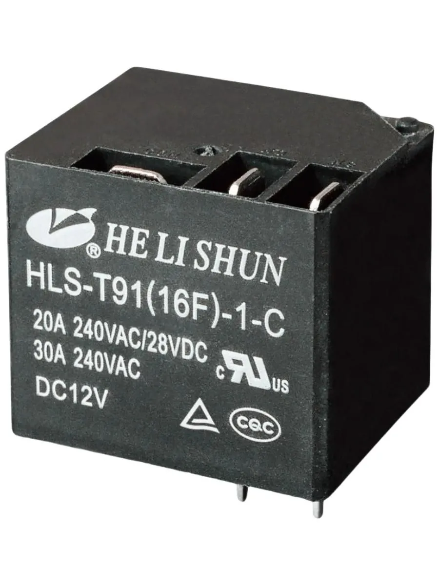 Реле 12V HLS-T91(16F)-1 ток-30A