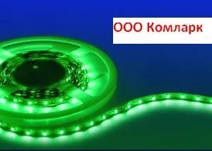 Светодиодная Лента ц. Зеленый 60 LED 3528 G IP33 12v 5м