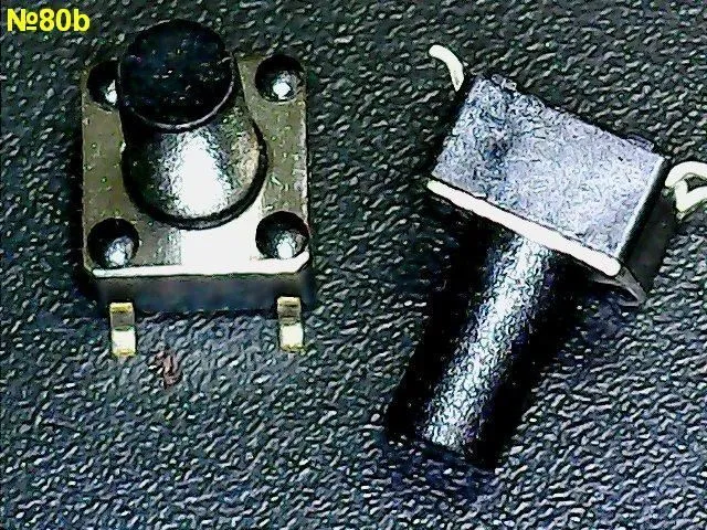 Микрокнопка №80b 6*6мм ручка=6мм 4pin SMD