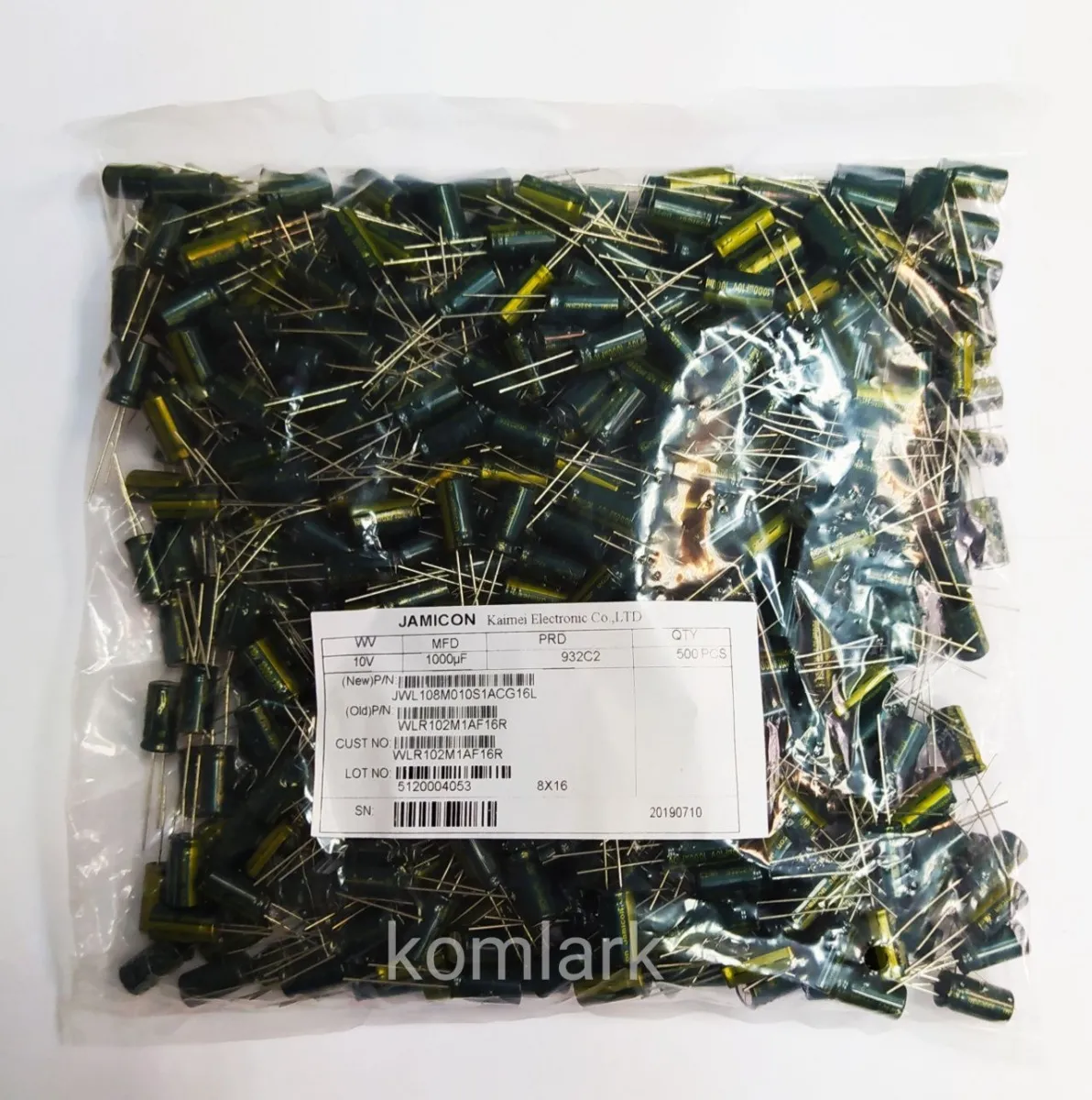 1000 µF 16V 8x20 WL 200 шт