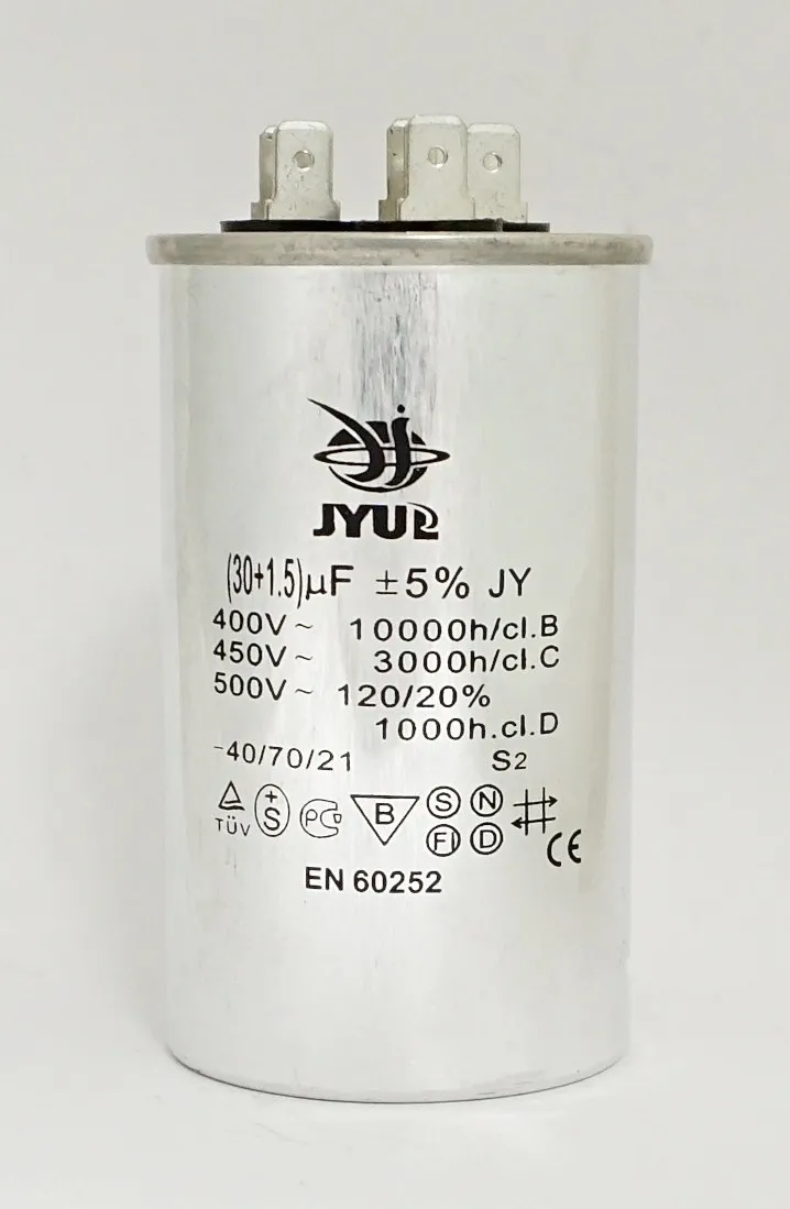 CBB-65 (30+1,5) µf 450 VAC (50*85 mm)
