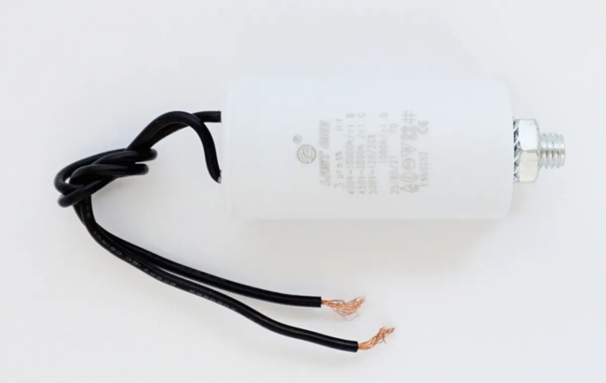 CBB-60L 3 µF 450VAC (30x59) 5% Болт + гибкие выводы