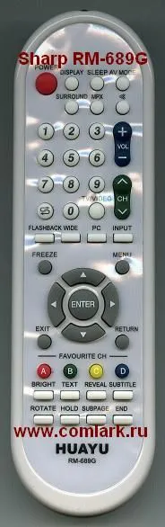 Пульт ДУ универс. для Sharp RM-689G
