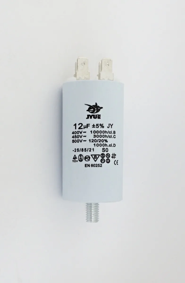 CBB-60M 12 µF 450 VAC (±5%)  Болт+ Клеммы 35*65 mm
