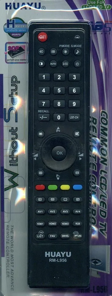 Пульт ДУ универс. для Hitachi RM-L956