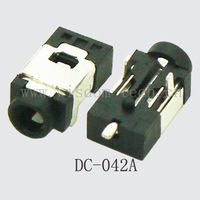 Разъем DIP+SMT DC-042A (DC-055C) 2,6*0,7mm 2dip+1smt pin разм 10,7*5