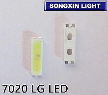 Светодиод для LED TV SMD 7020 0,5W 3,0-3,6V 150мА  (цвет-белый) LEWWS72R24GZ00