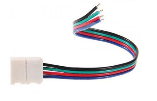 Led connector 10mm  RGB strip 1connector C4P-10  - komlark.ru