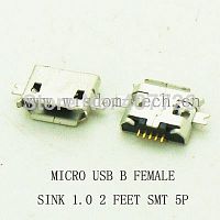  SMT 48 USB micro B female   1,0 2 5pin