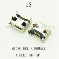  DIP 13 USB micro B female 4 5pin