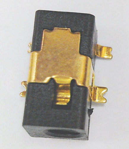  SMT DC 2,1*0,5mm 4pin  7,4*3,8 Gold  - komlark.ru