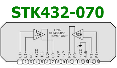 Stk432 070 схема включения