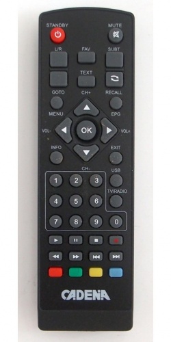 Пульт ДУ Cadena HT-1110(RX-511) DVB-T2 от интернет-магазина komlark.ru