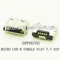  DIP 29 USB micro B female 7,7 flat 