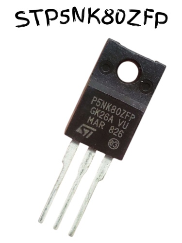 STP5NK80ZFP фото, изображение, тип корпуса TO-220FP-3 STP5NK80ZFP от интернет-магазина komlark.ru