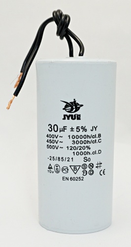 CBB-60 30 µF 450VAC (43x94) 5% с гибкими выводами от интернет-магазина komlark.ru