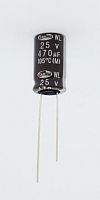 470 �F 25V 10x16 WL SAMWHA
