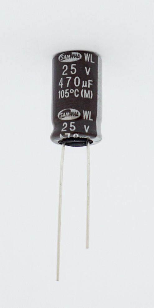 470 µF 25V 10x16 WL SAMWHA