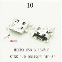  DIP 10 USB micro B female   1,0  5pin