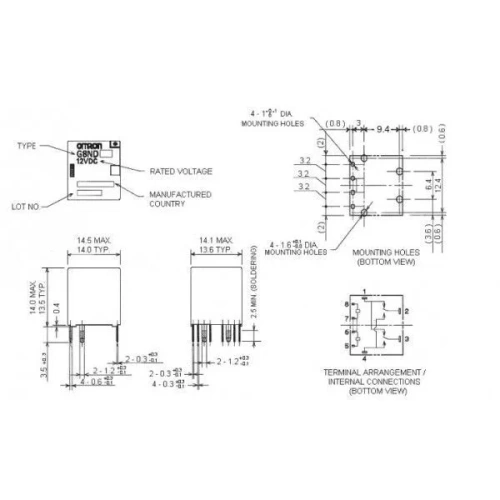 ���� 12V G8ND-2UK 12VDC �� ��������-�������� komlark.ru ���� 2