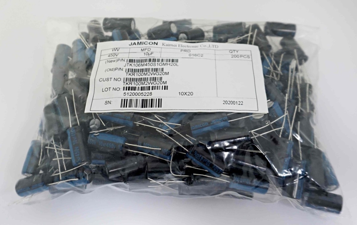 10 µF 450V 10x21 TKR 200 шт