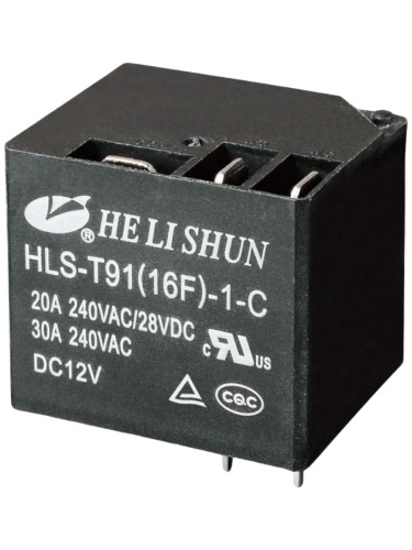 Реле 12V HLS-T91(16F)-1 ток-30A фото, изображение Реле 12V HLS-T91(16F)-1 ток-30A от интернет-магазина komlark.ru